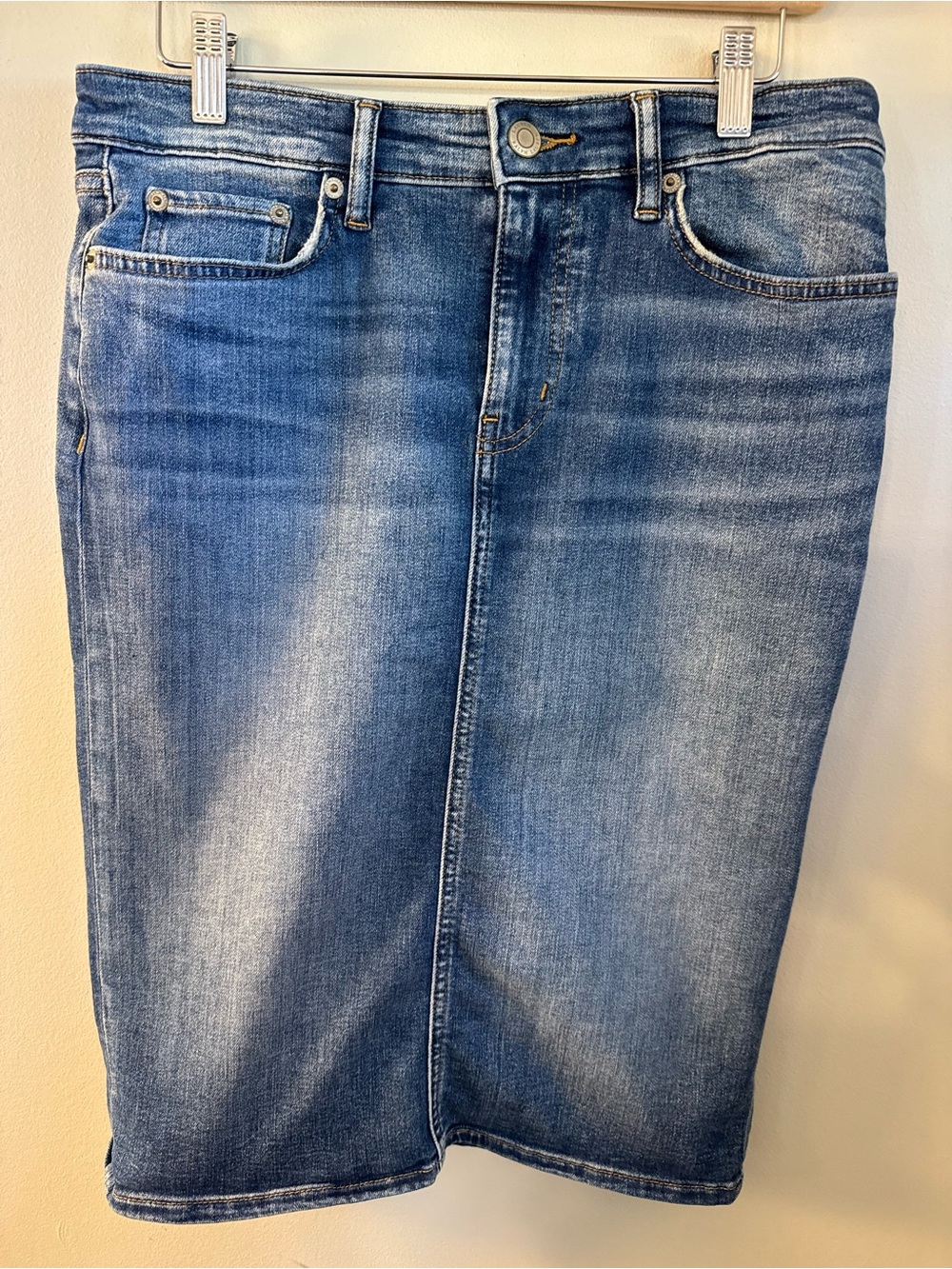LAUREN RALPH LAUREN  Women's Denim Pencil Skirt Midi Blue Size 4